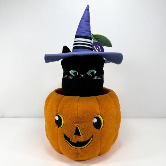 Hallmark Peek-A-Boo Black Cat Singing Stuffed Animal With Motion - Picture 1 of 8